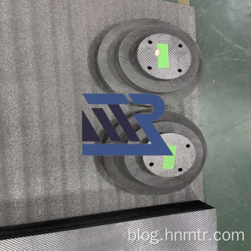 Perforated carbon fiber hard felt board